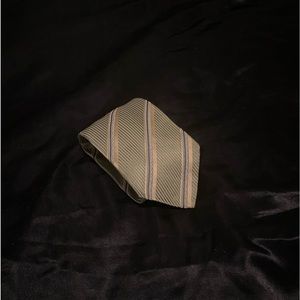 ZEGNA Tie (Green/Striped, Silk)